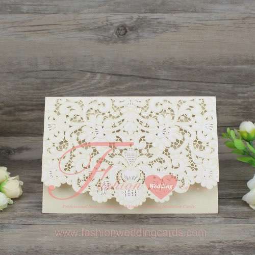 Envelopes Style Gold Laser Cut Wedding Invitation Philippines